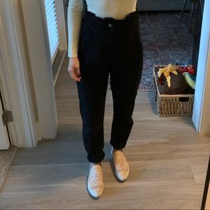 black Zara balloon jeans